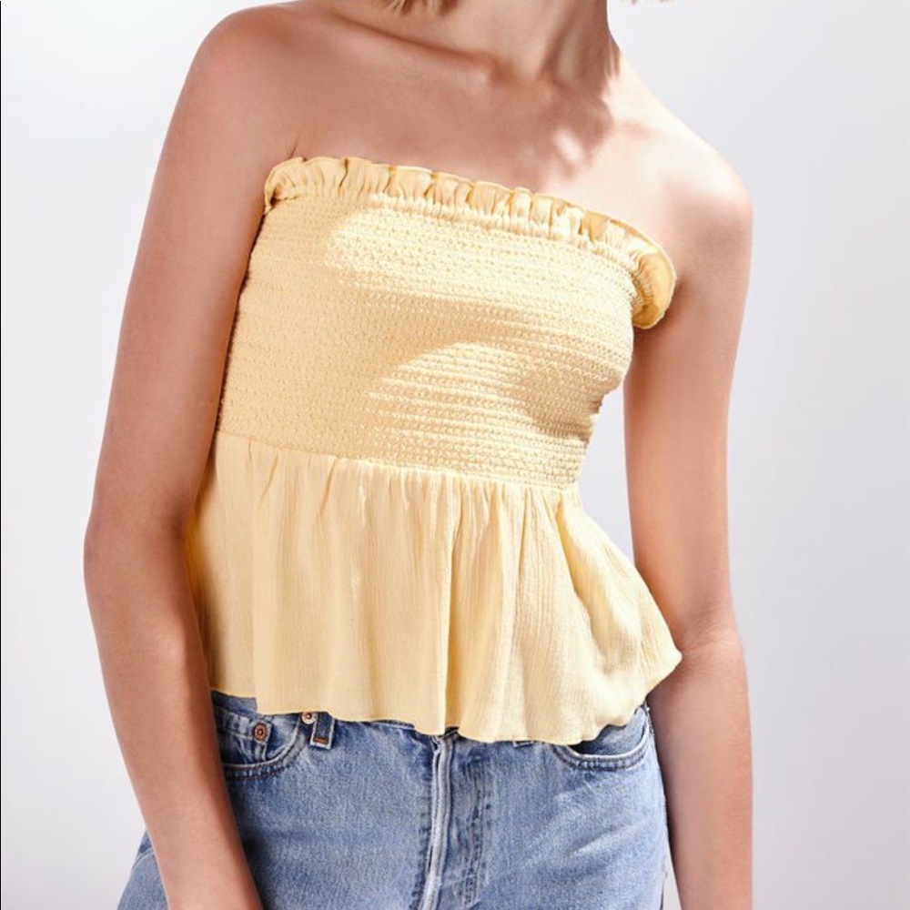 Pacsun Smocked Tie Tube Top